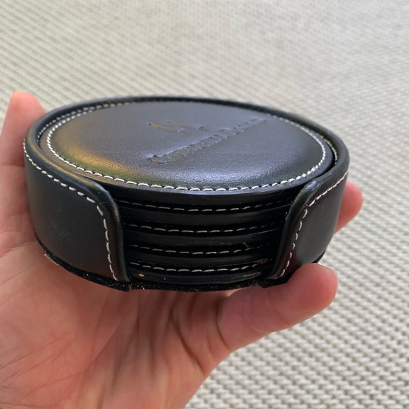 NWOT Leather coasters - Picture 3 of 3